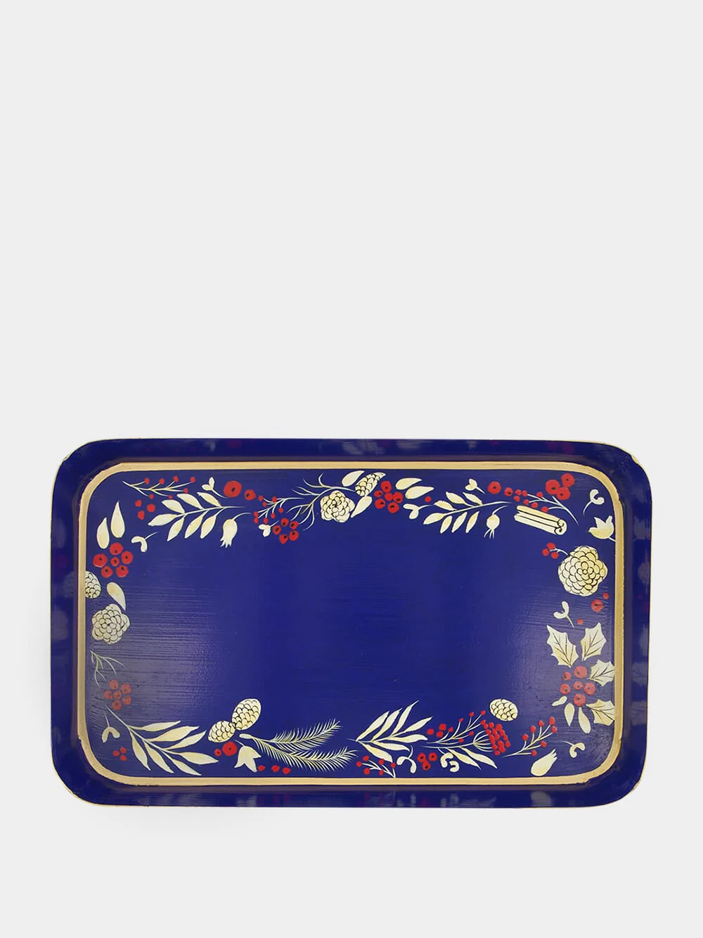 Handpainted Christmas Iron Tray - Image 2