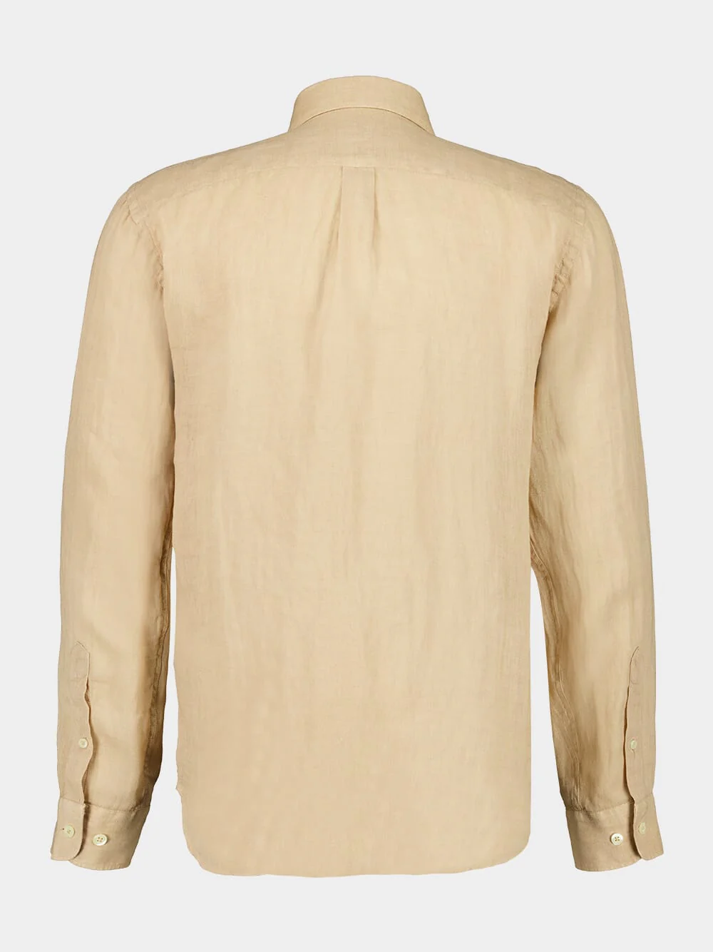Almond Long-Sleeve Regular Fit Linen Shirt - Image 2