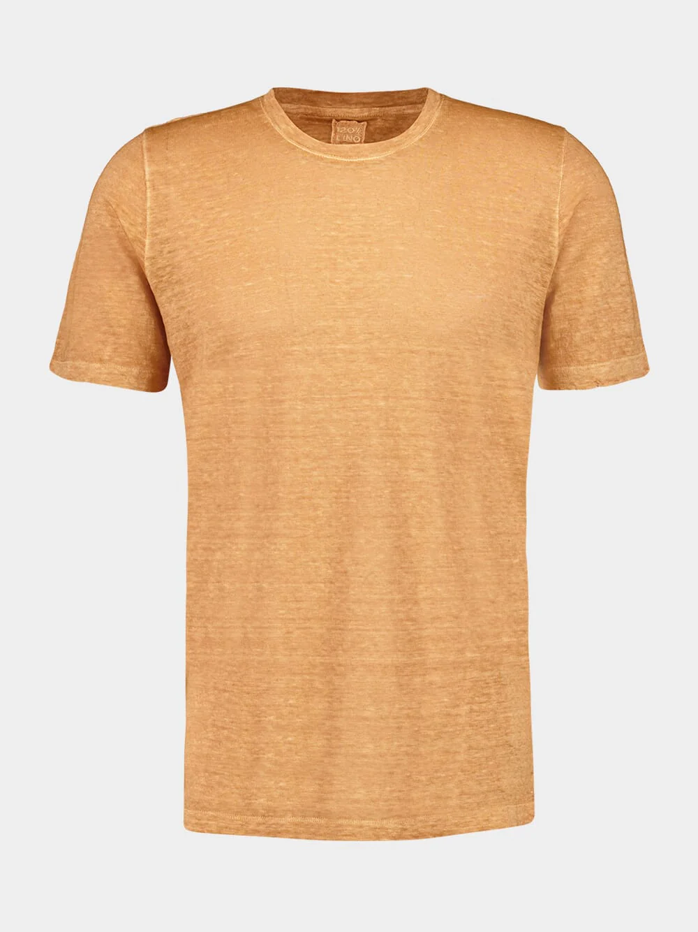 Apricot Soft Fade Linen Short Sleeve T-Shirt