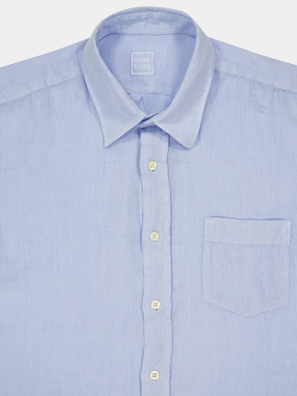 Aquatic Long-Sleeve Regular Fit Linen Shirt - Image 3