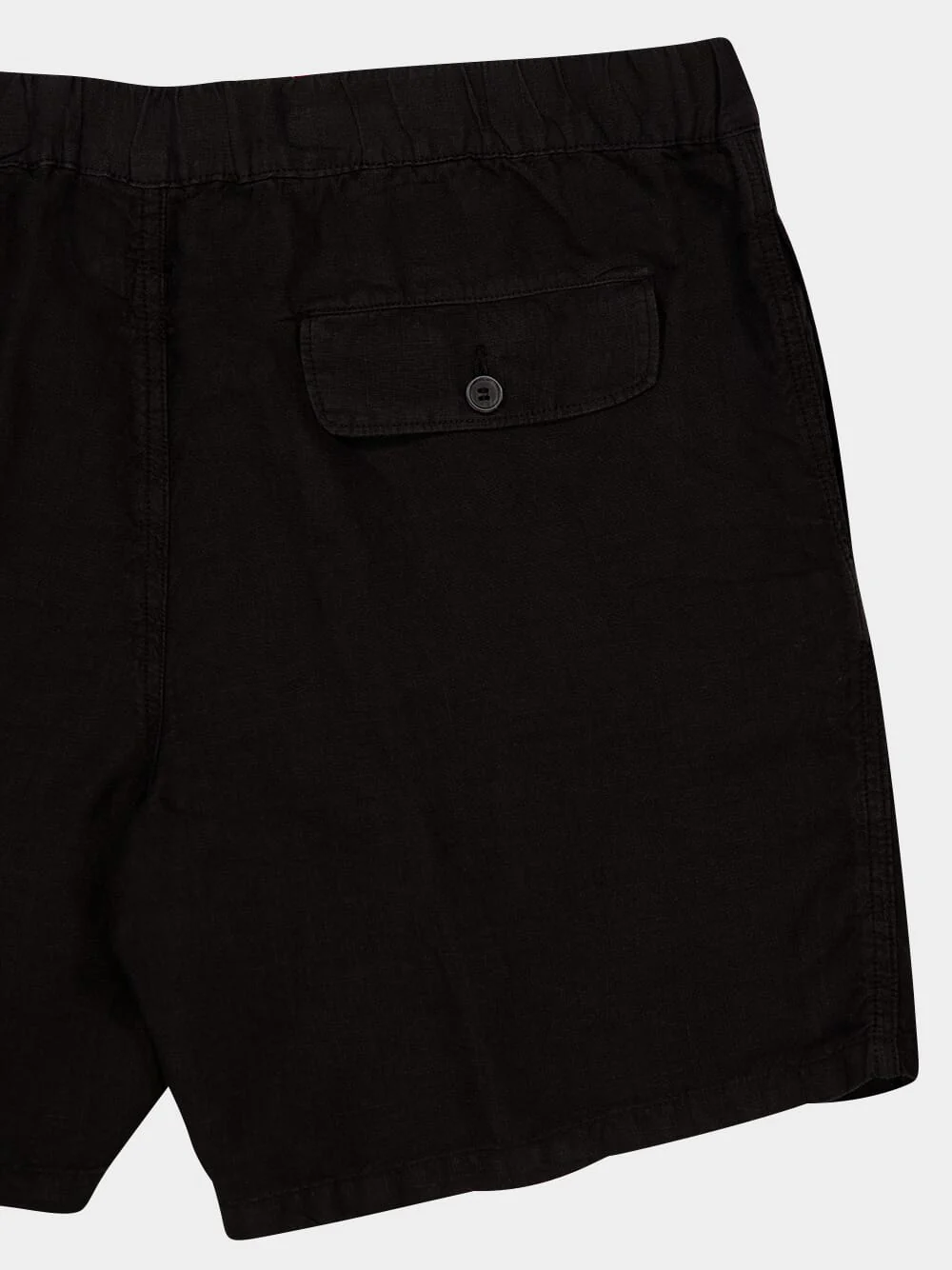 Black Bermuda Linen Shorts - Image 4