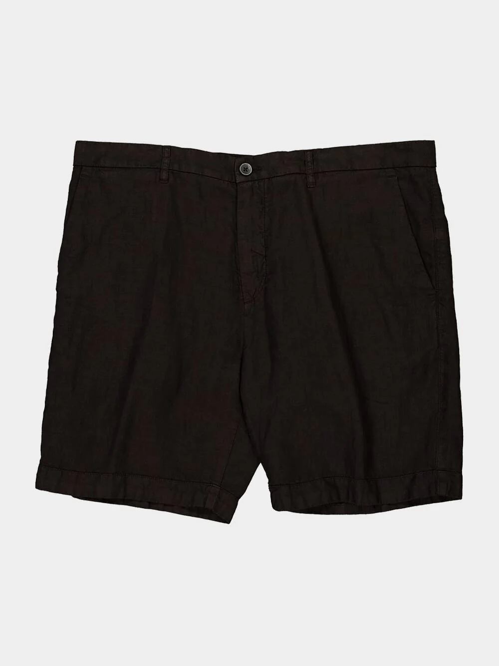 Black Linen Bermuda Shorts - Image 4