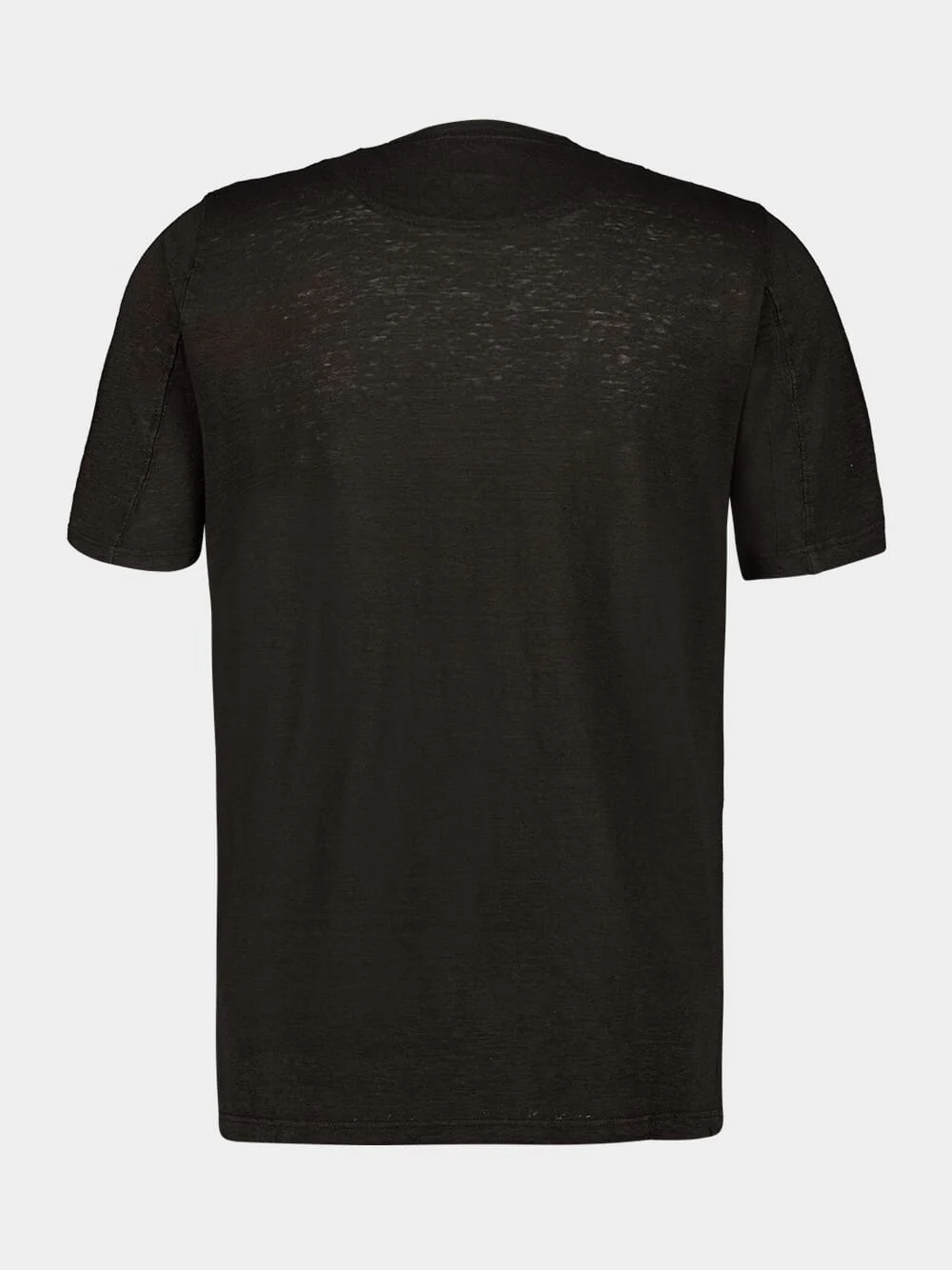 Black Linen T-Shirt - Image 2