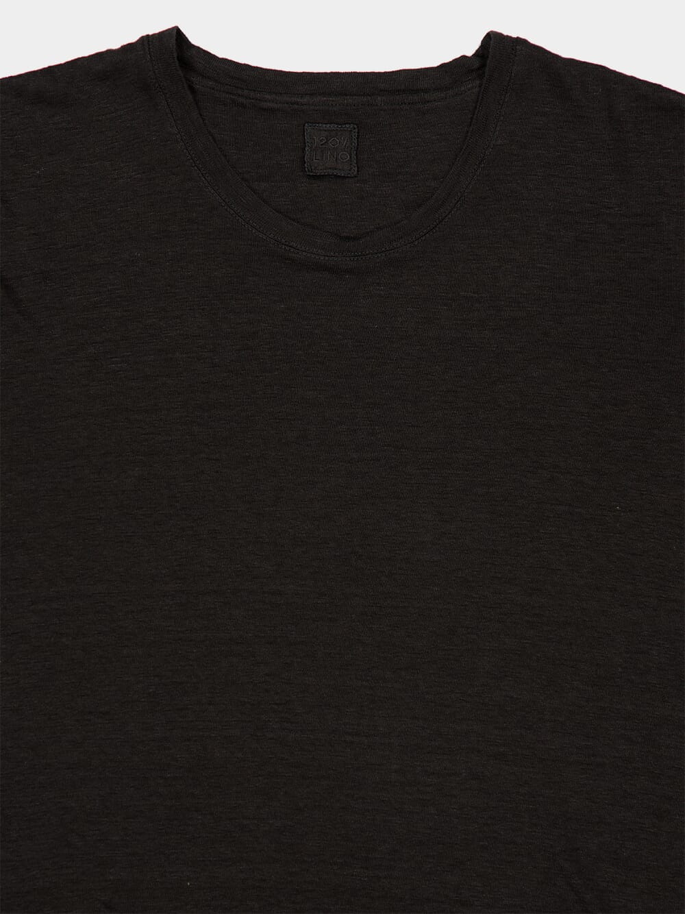 Black Linen T-Shirt - Image 3