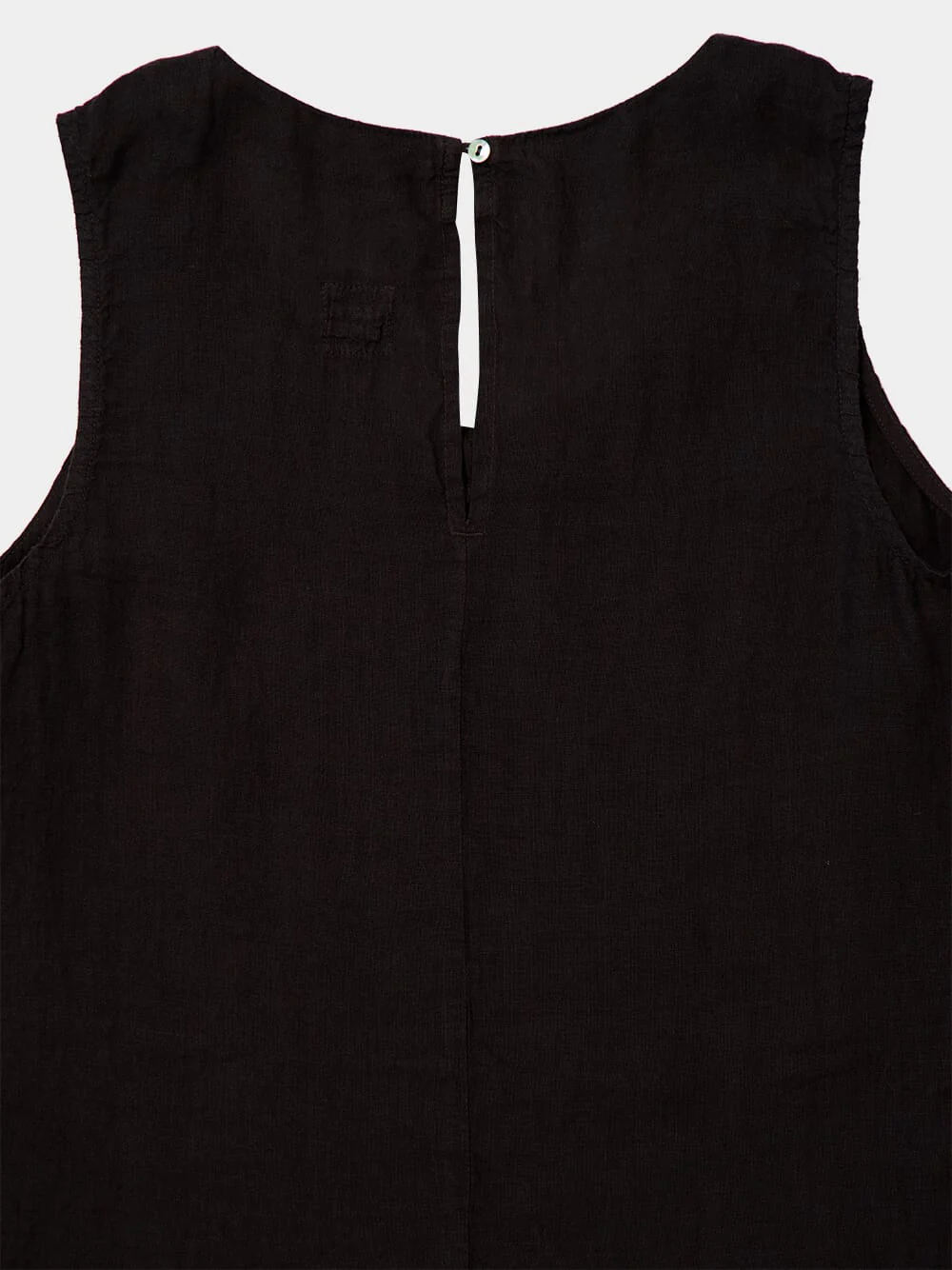 Black Sleeveless Linen Top - Image 4