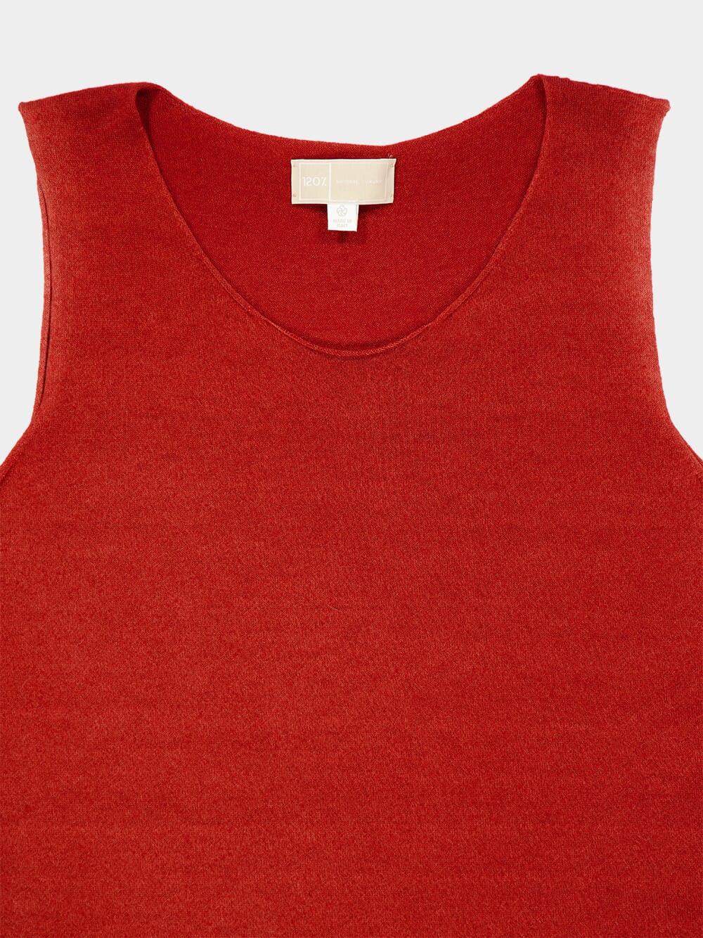 Burnt Red Wool Sleeveless Top - Image 3