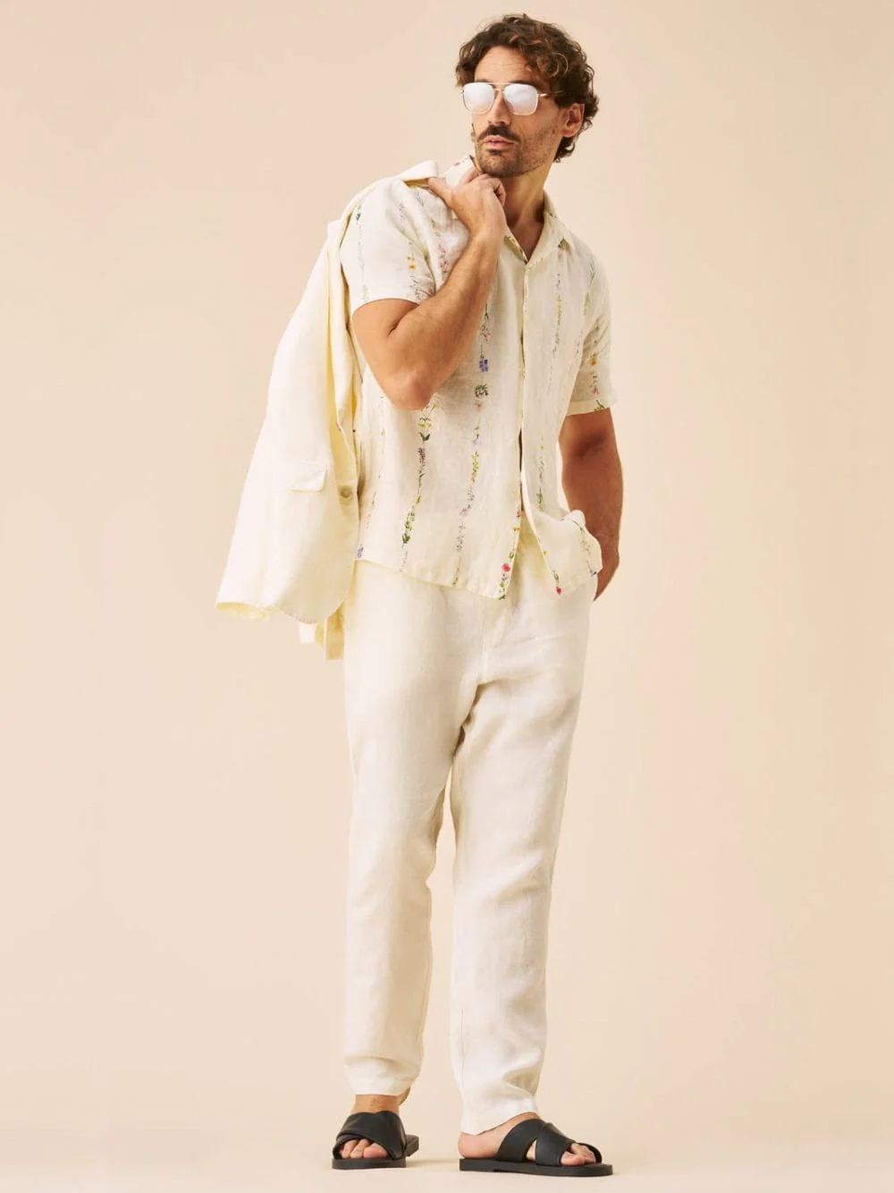 Butter Floral Linen Short Sleeve Shirt - Image 2