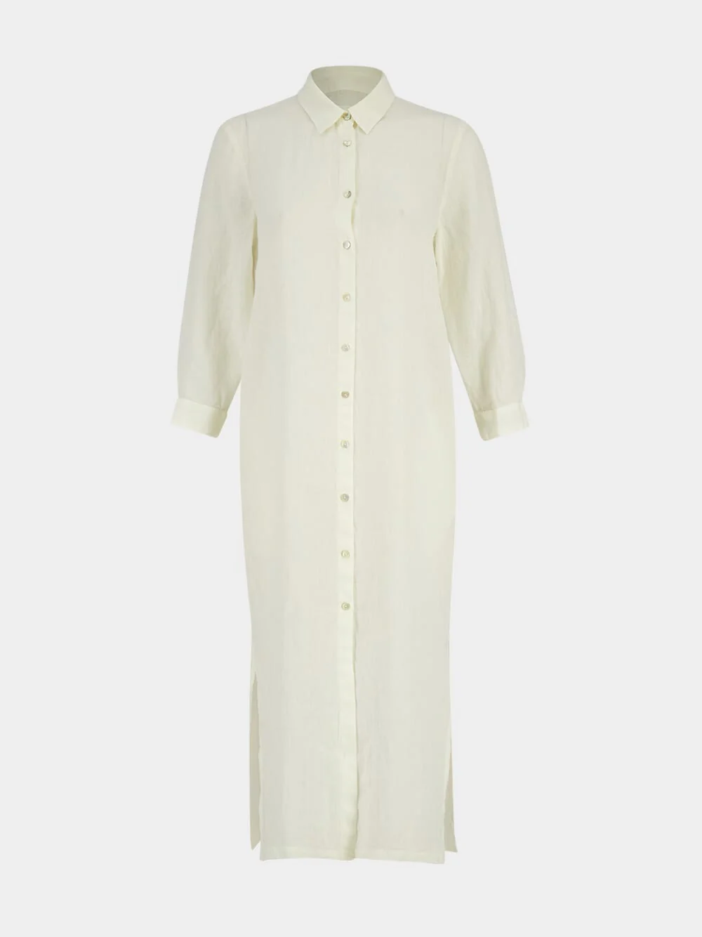 Butter Linen Maxi Shirt Dress