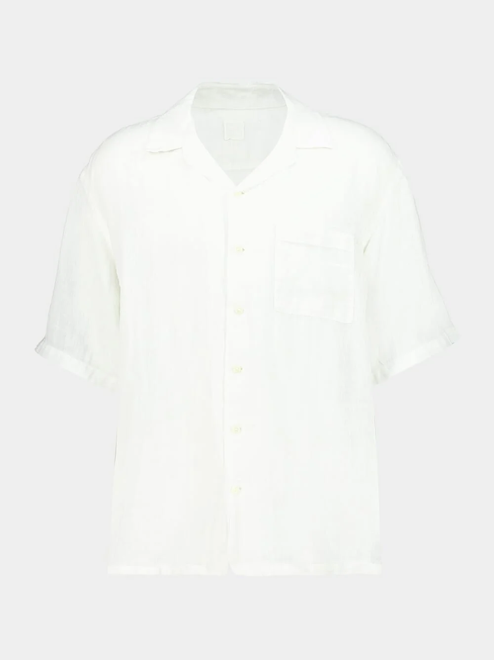 Butter Short-Sleeve Linen Shirt