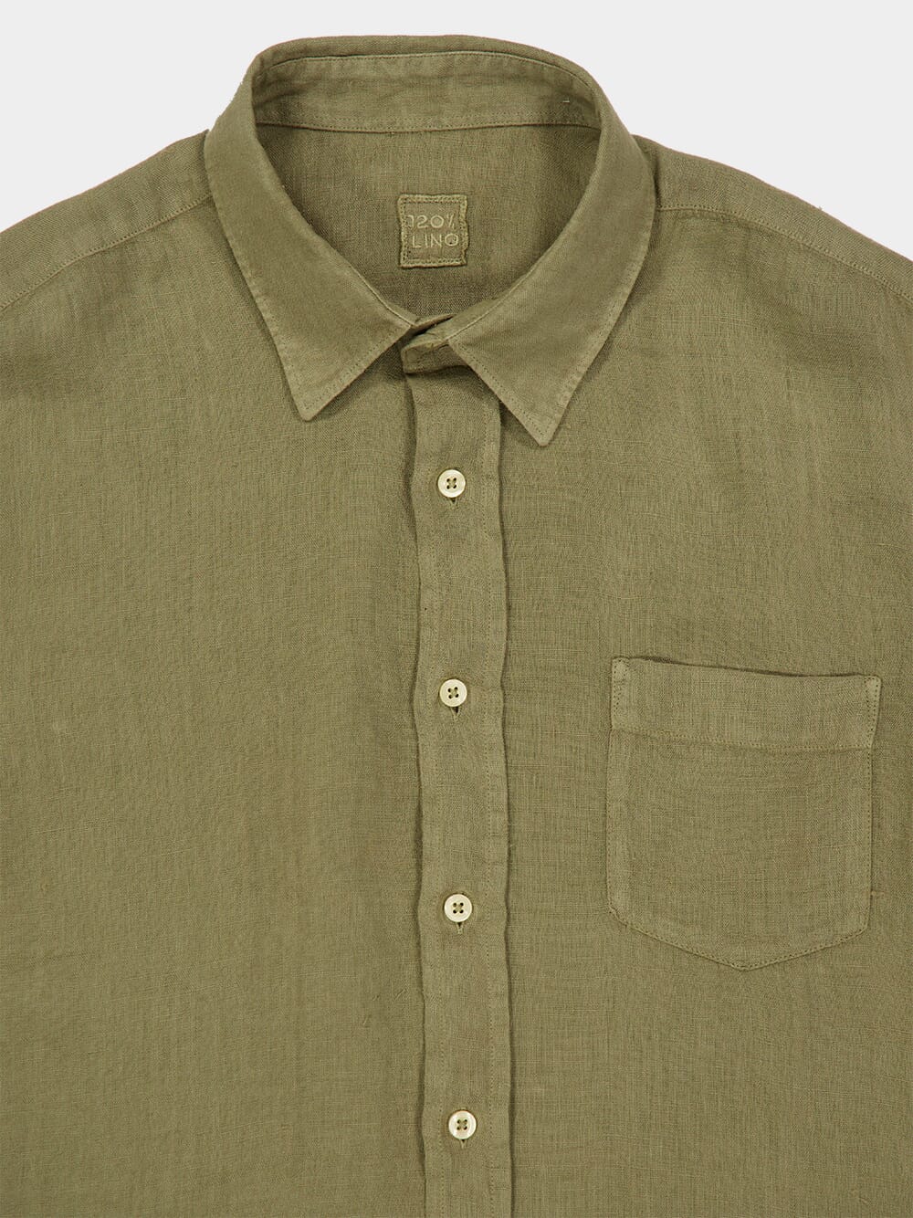 Cactus Long-Sleeve Regular Fit Linen Shirt - Image 3