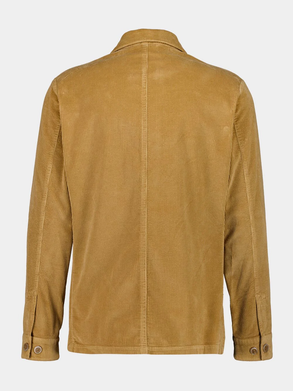Caramel Cotton Buttoned Jacket - Image 2