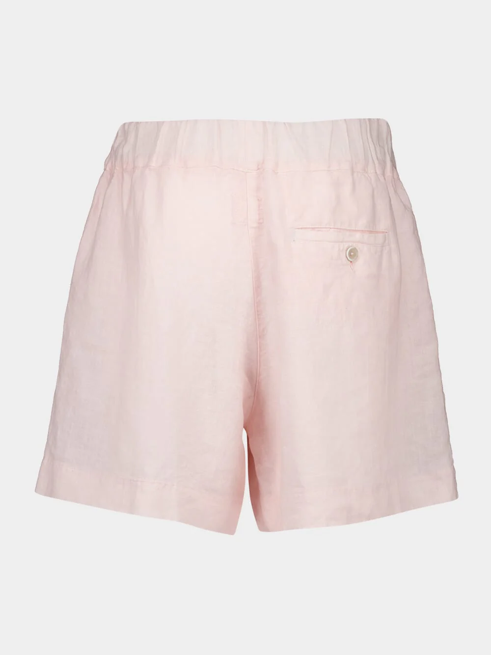 Cipria Pink Casual Linen Shorts - Image 2
