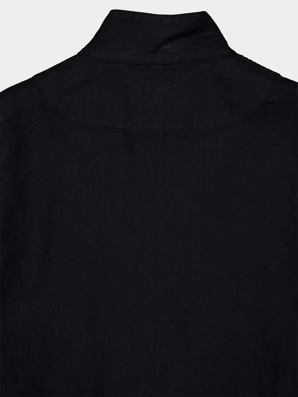 Black Linen Bomber - Image 4