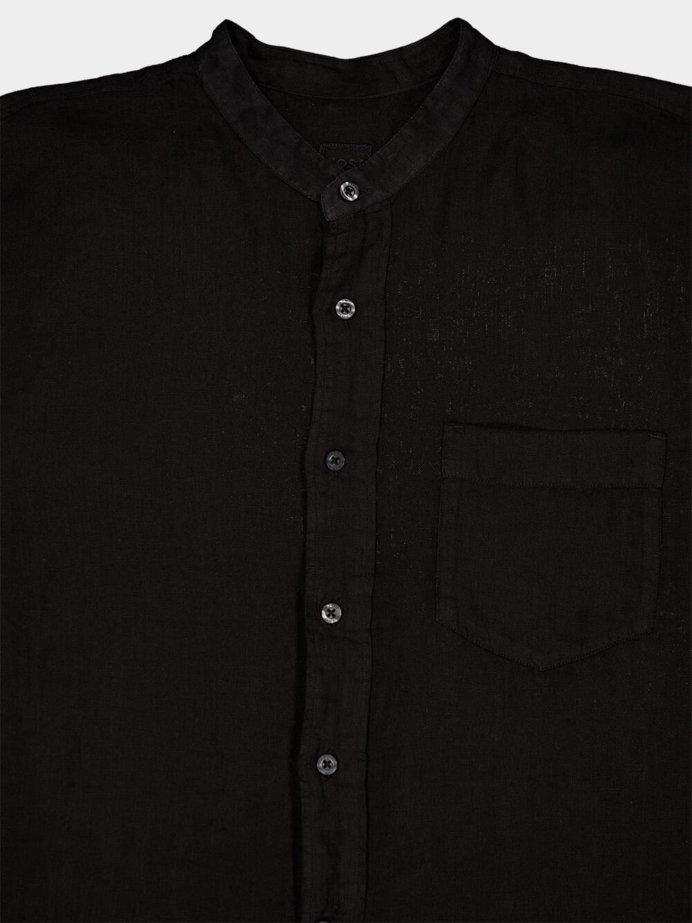Classic Black Linen Shirt - Image 3