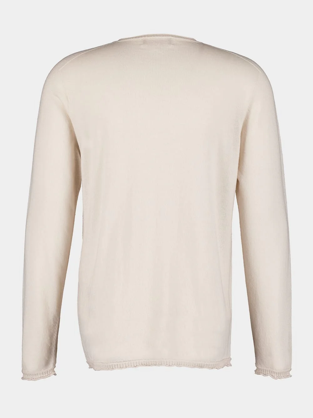 Ivory Cashmere Crew Neck Sweater - Image 2
