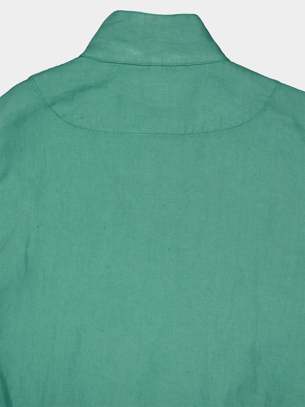 Mint Linen Bomber Jacket - Image 4