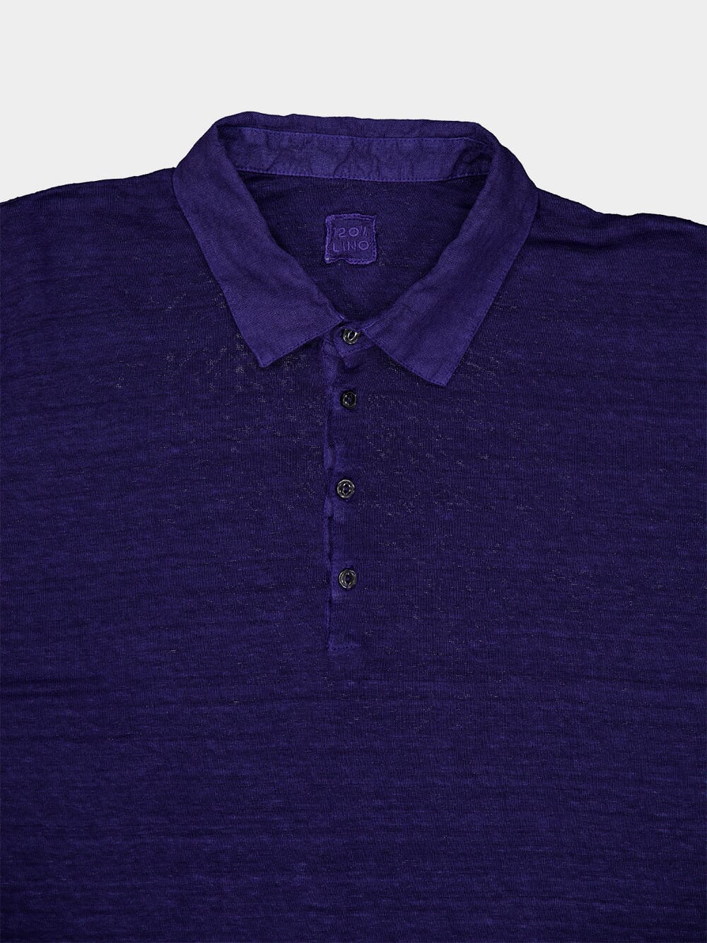 Regal Navy Linen Polo - Image 3