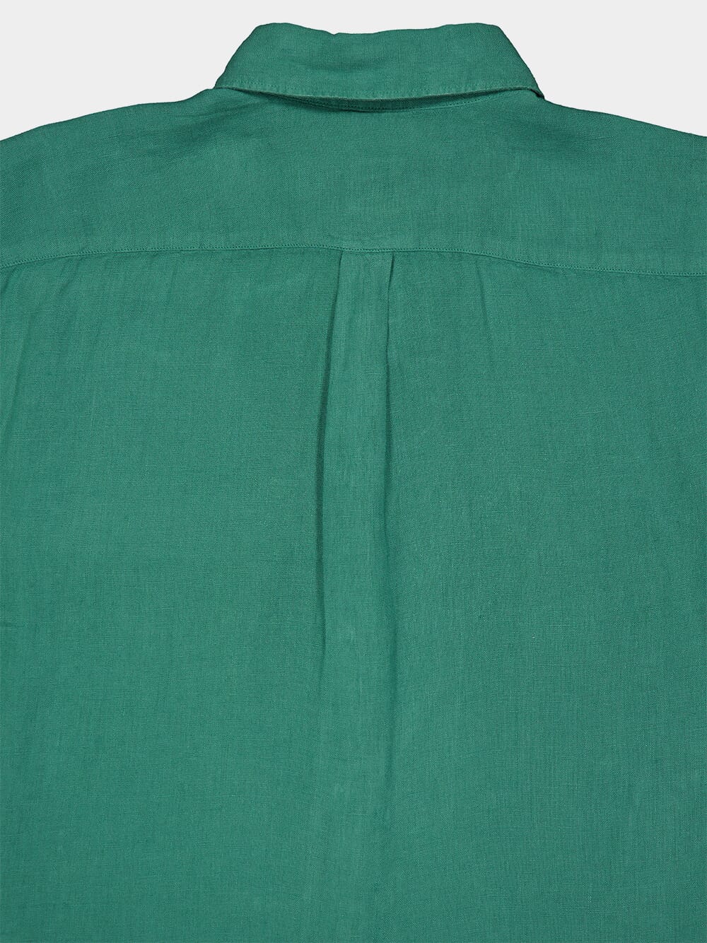 Regular Fit Green Linen Shirt - Image 4