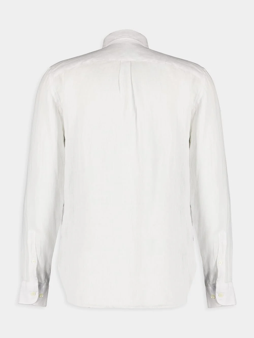 Regular Fit White Linen Shirt - Image 2