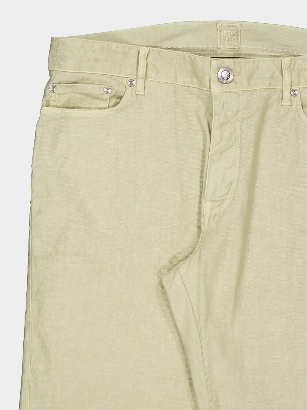 Corda Slim Fit Linen-Blend 5-Pocket Pants - Image 3