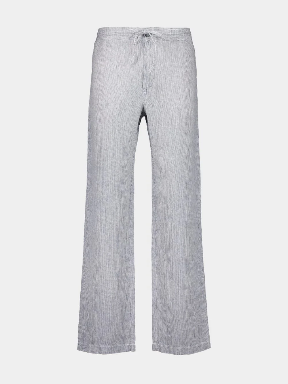 Grey Linen Casual Trousers