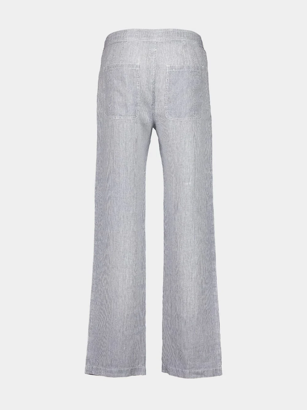 Grey Linen Casual Trousers - Image 2