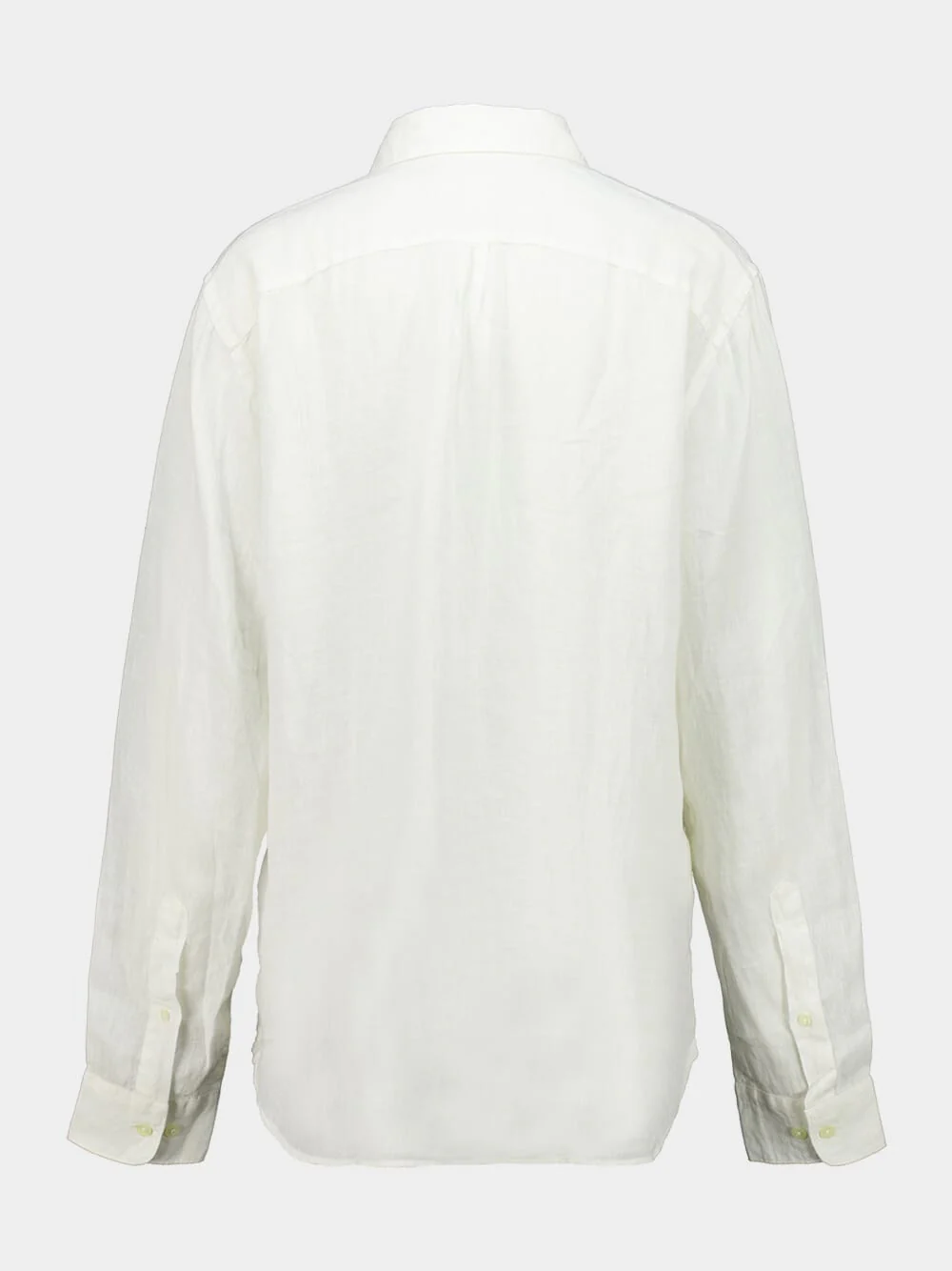 Ice White Linen Regular Fit Shirt - Image 2