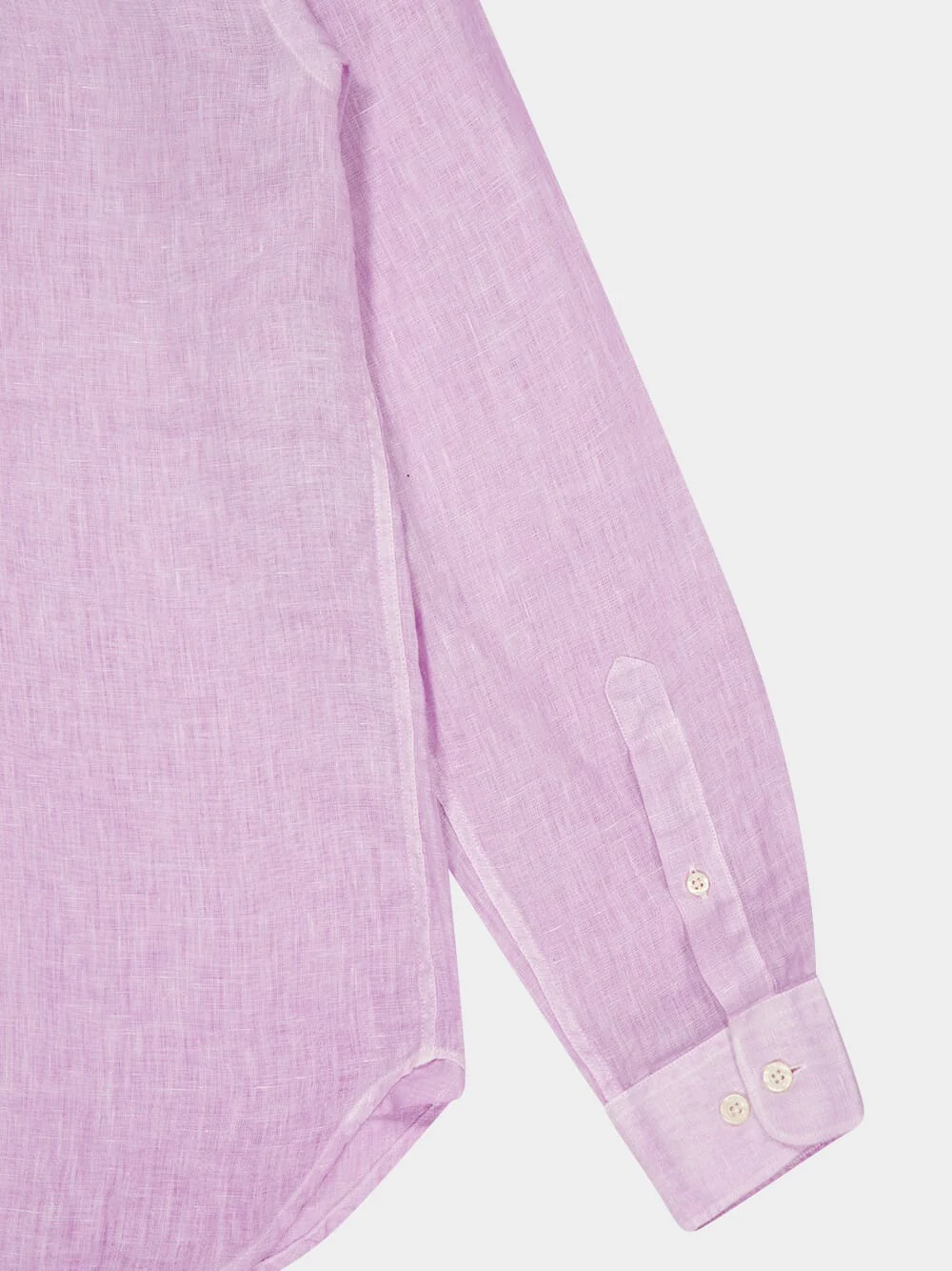 Lilac Soft Fade Linen Shirt - Image 4