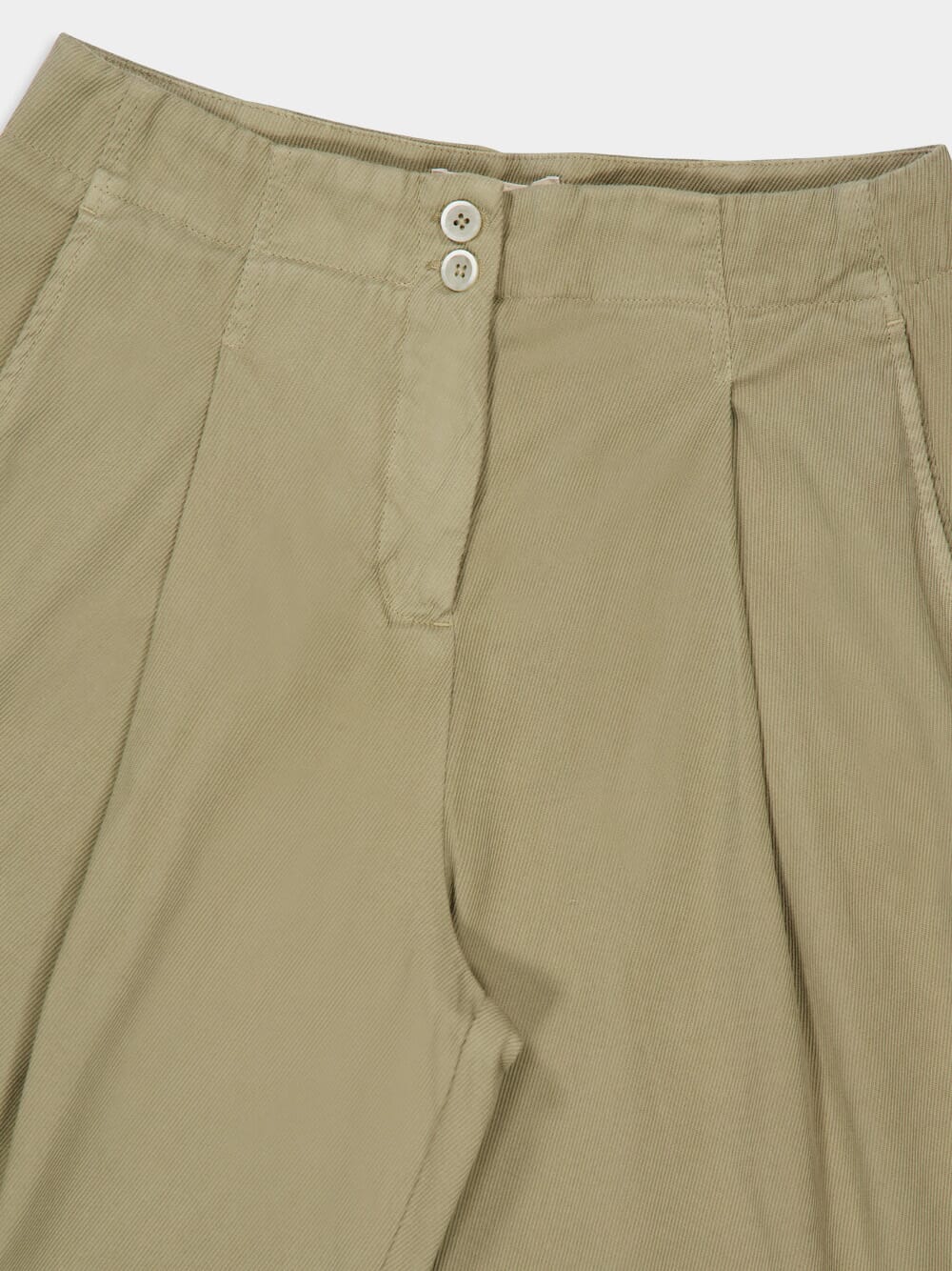 Mastice Green Cotton Blend Trousers - Image 3