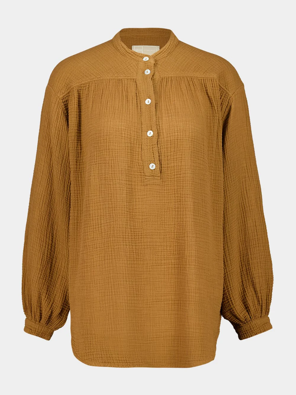 Mou Cotton Long-Sleeved Blouse