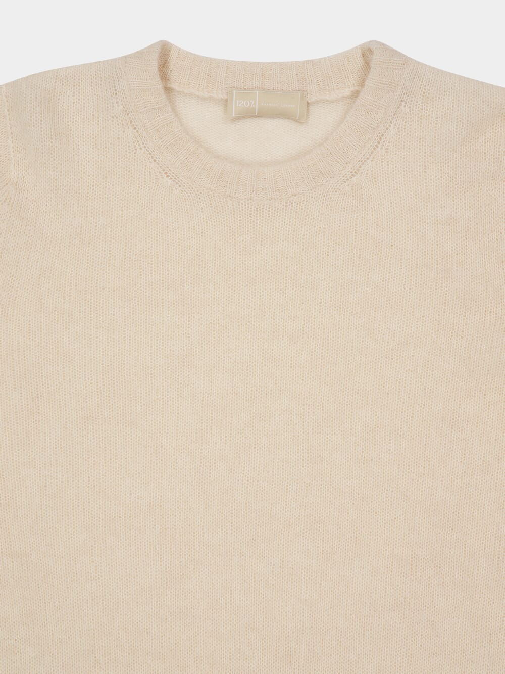 Natural Wool Crew-Neck Knit Sweater - Image 3