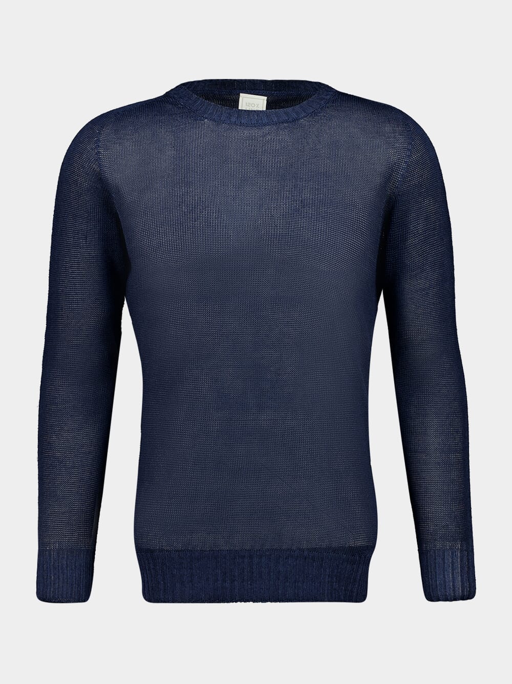 Navy Blue Linen Knitwear