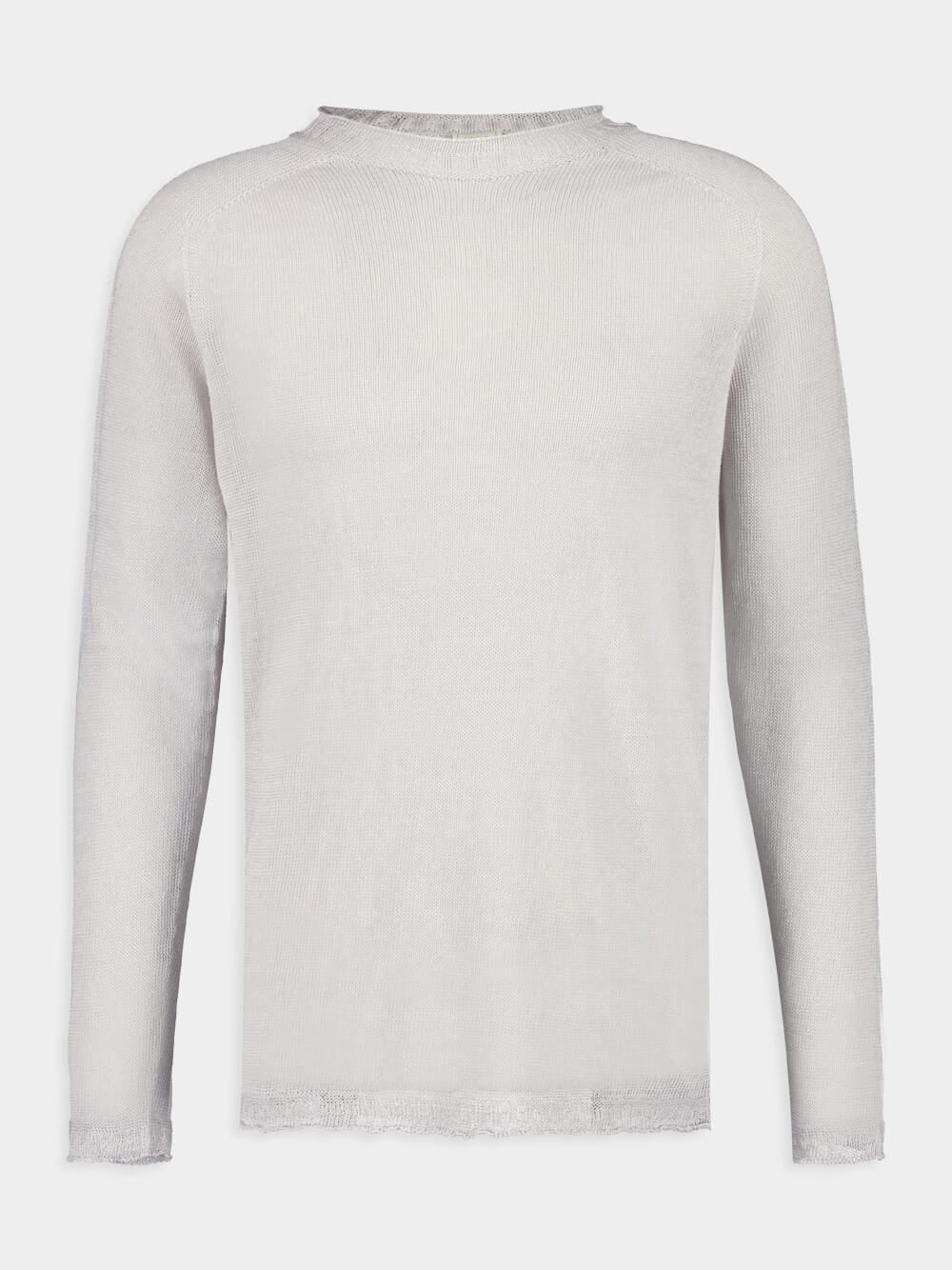 Pearl Linen Long-Sleeve Shirt