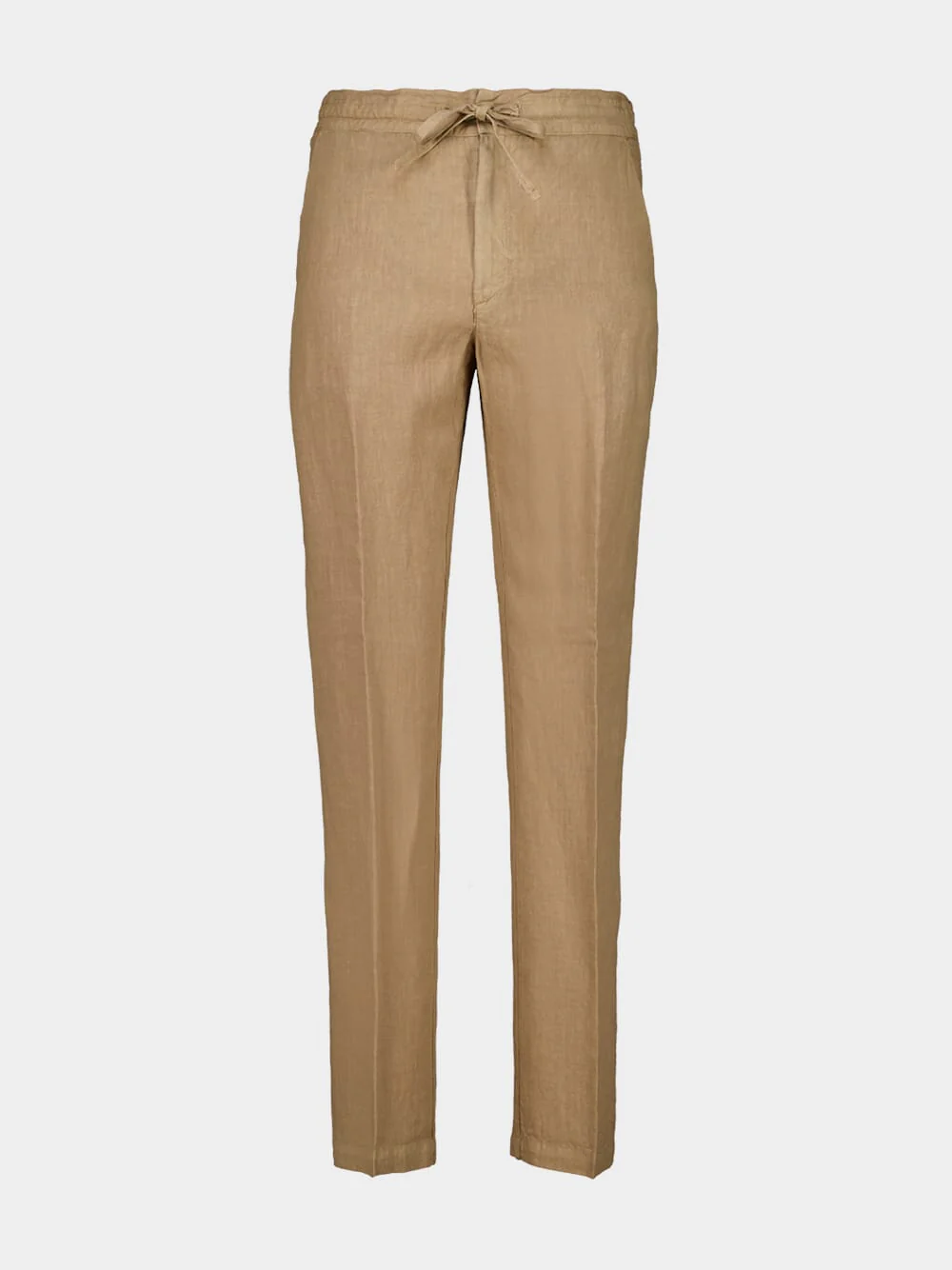 Savana Beige Linen Drawstring Trousers