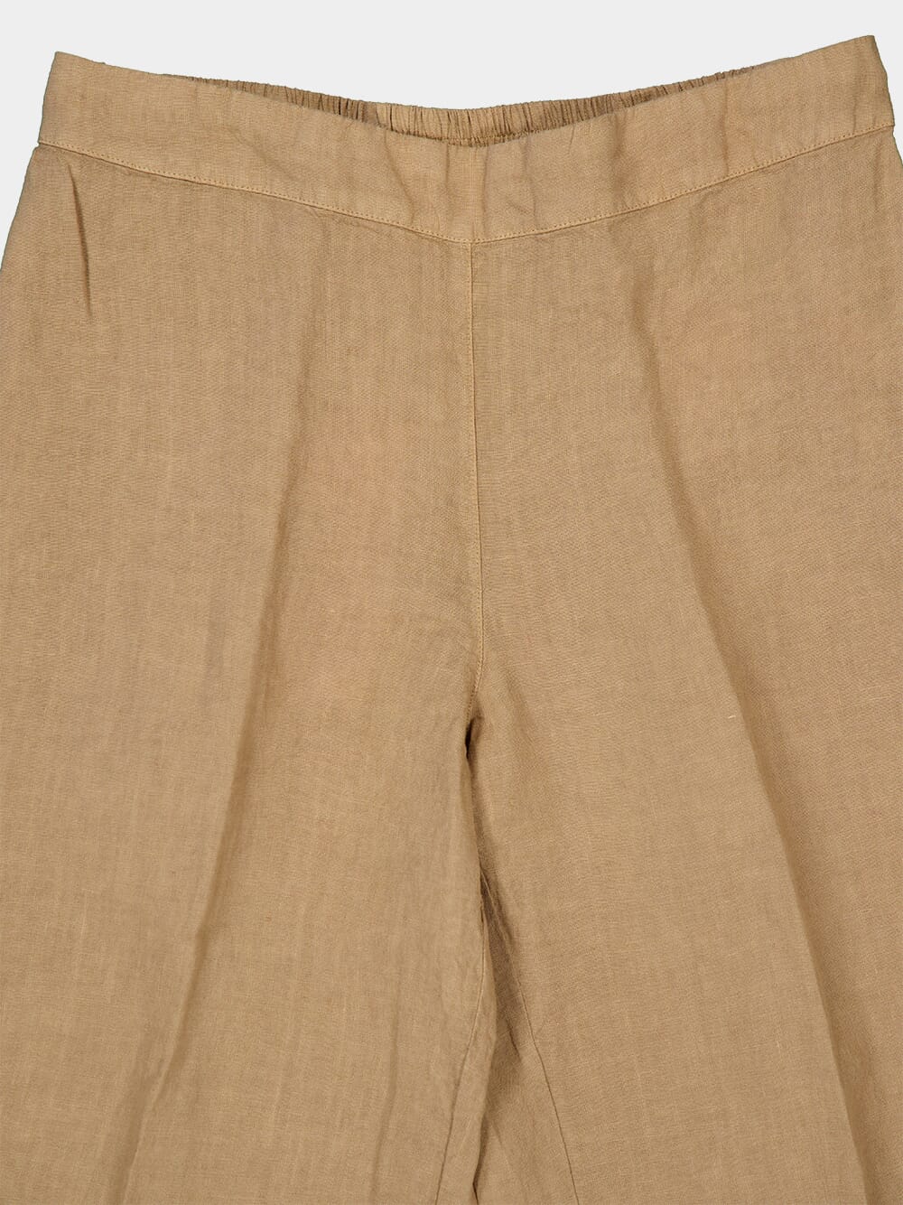 Savana Brown Linen Casual Fit Trousers - Image 3