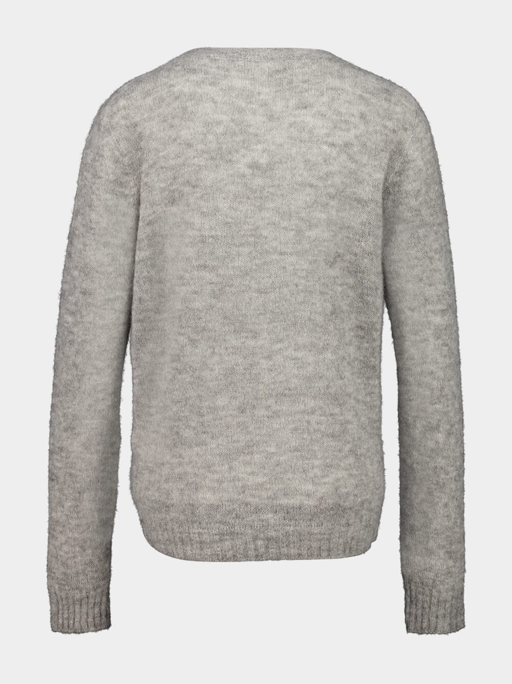Stone Grey Cashmere Blend Sweater - Image 2