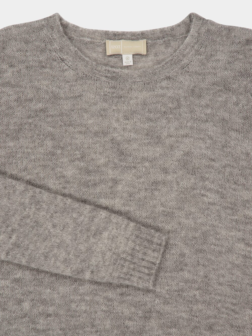 Stone Grey Cashmere Blend Sweater - Image 3