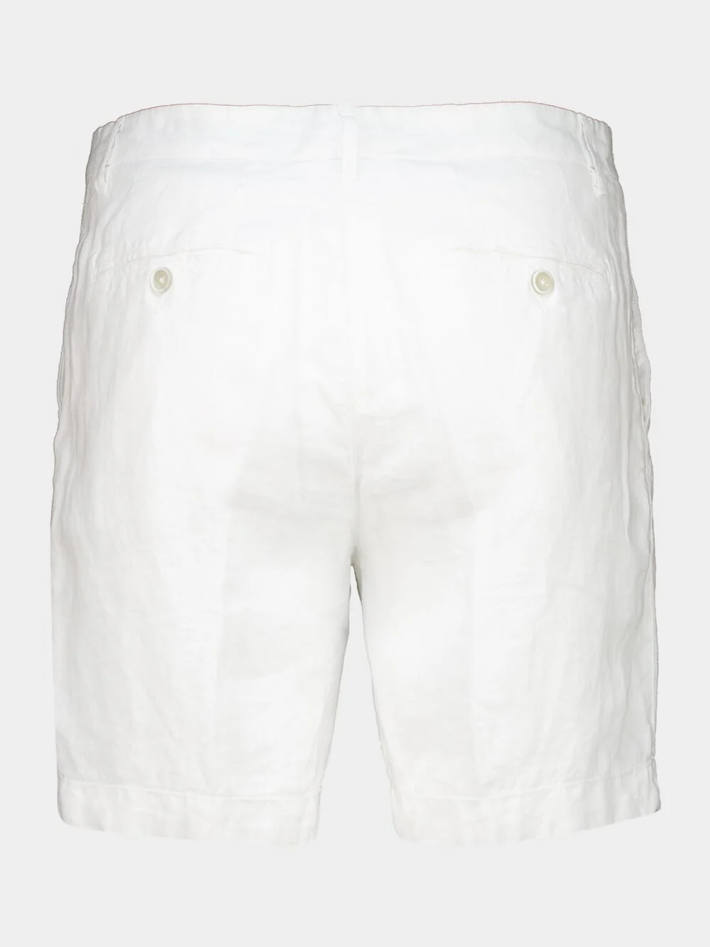 White Linen Bermuda Shorts - Image 2