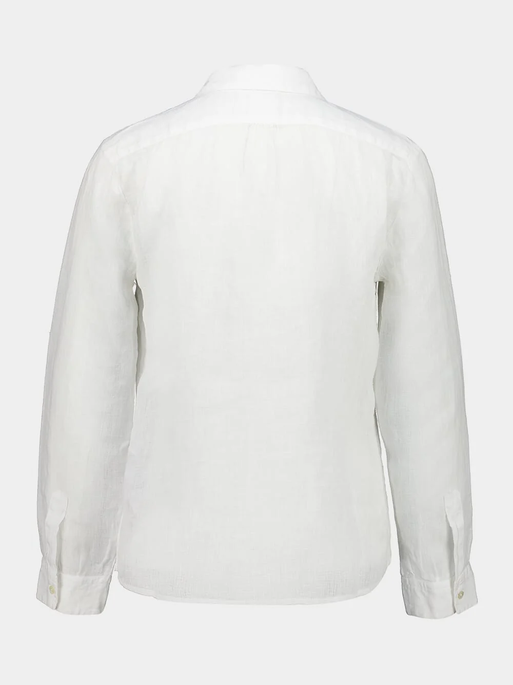White Linen Long-Sleeve Shirt - Image 2