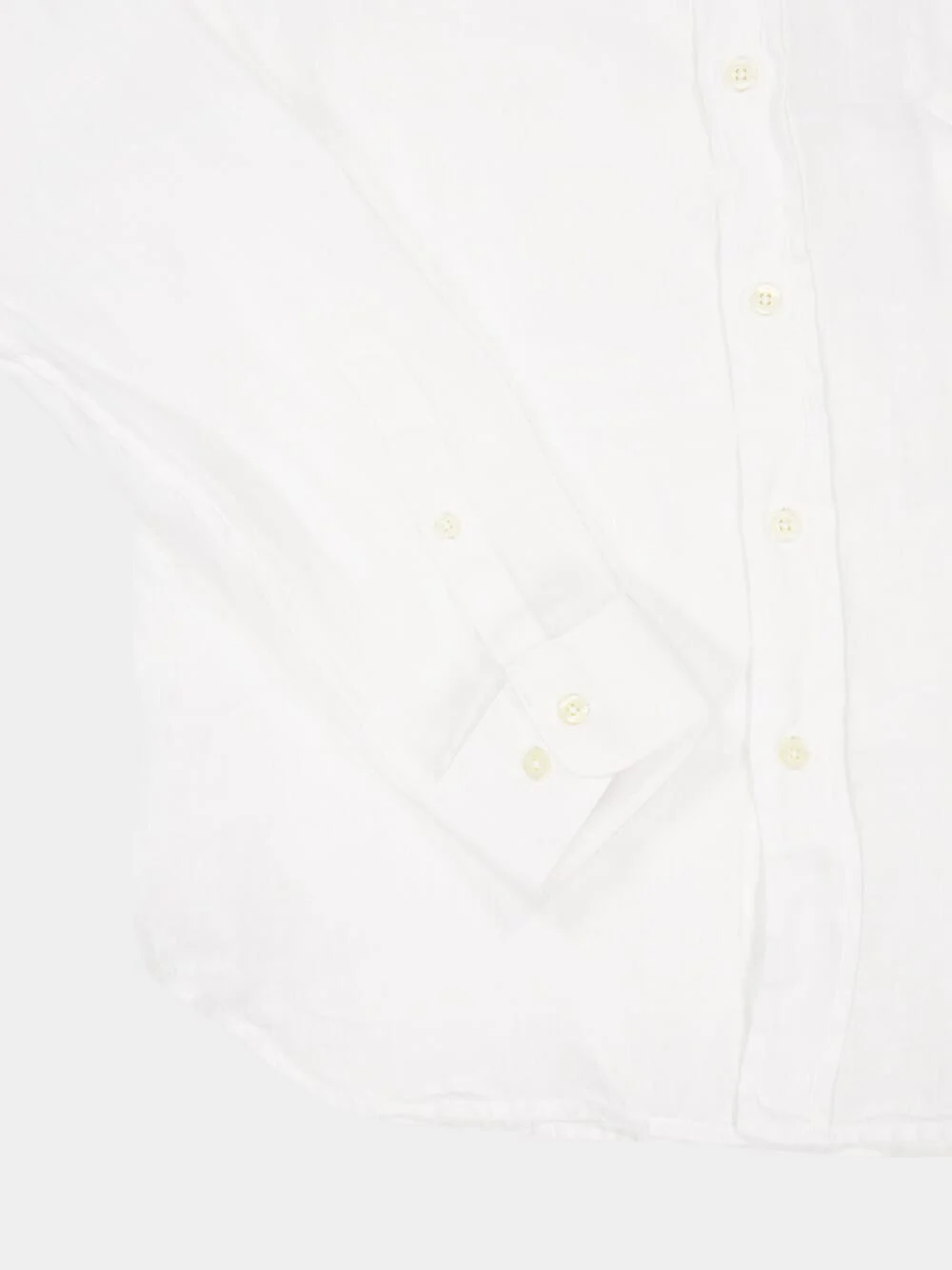 White Linen Regular-Fit Shirt - Image 4
