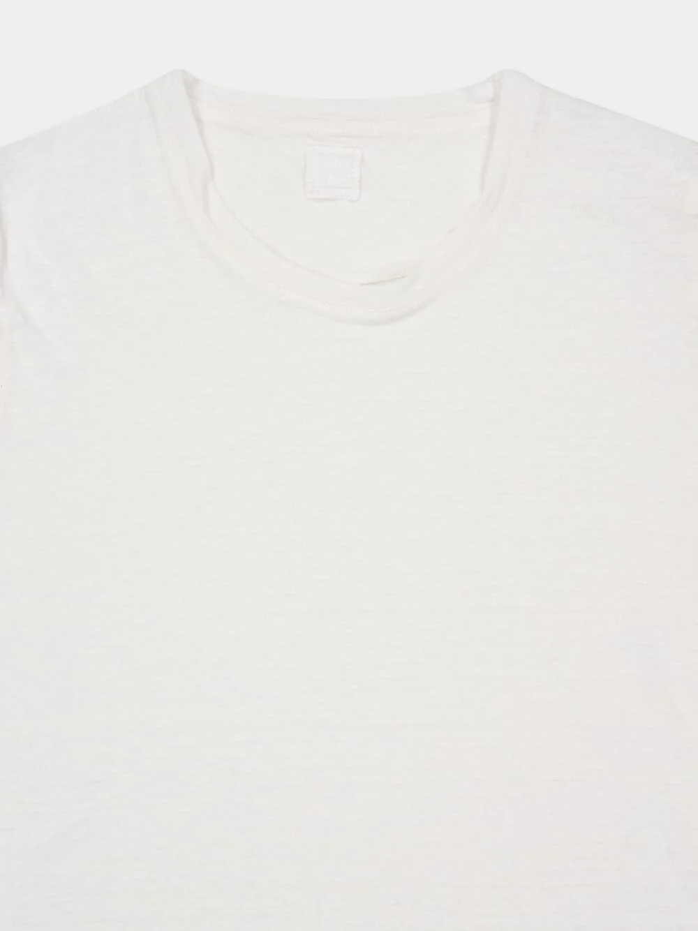 White Linen T-Shirt - Image 3
