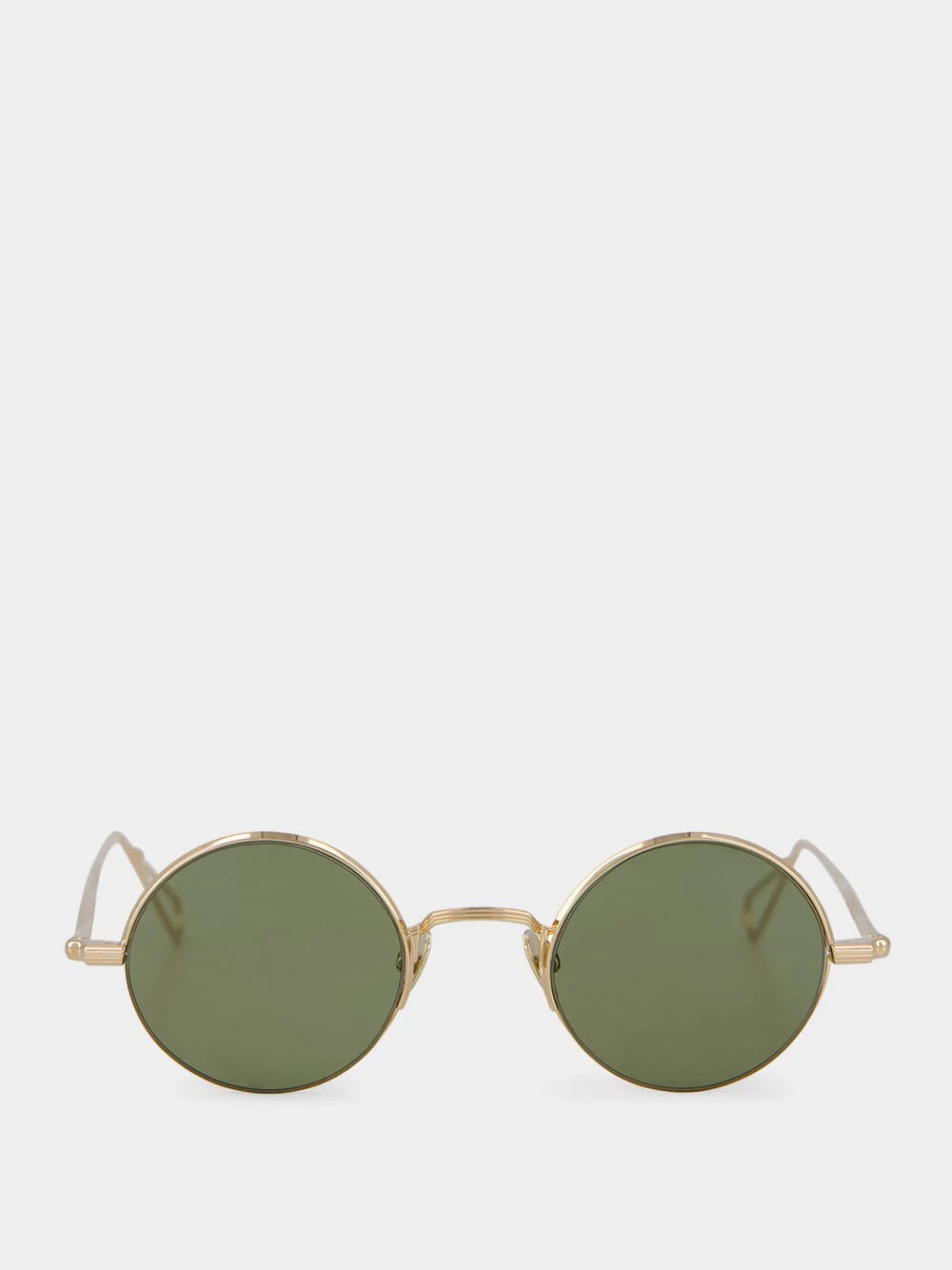 Khaki Lépine Round Sunglasses