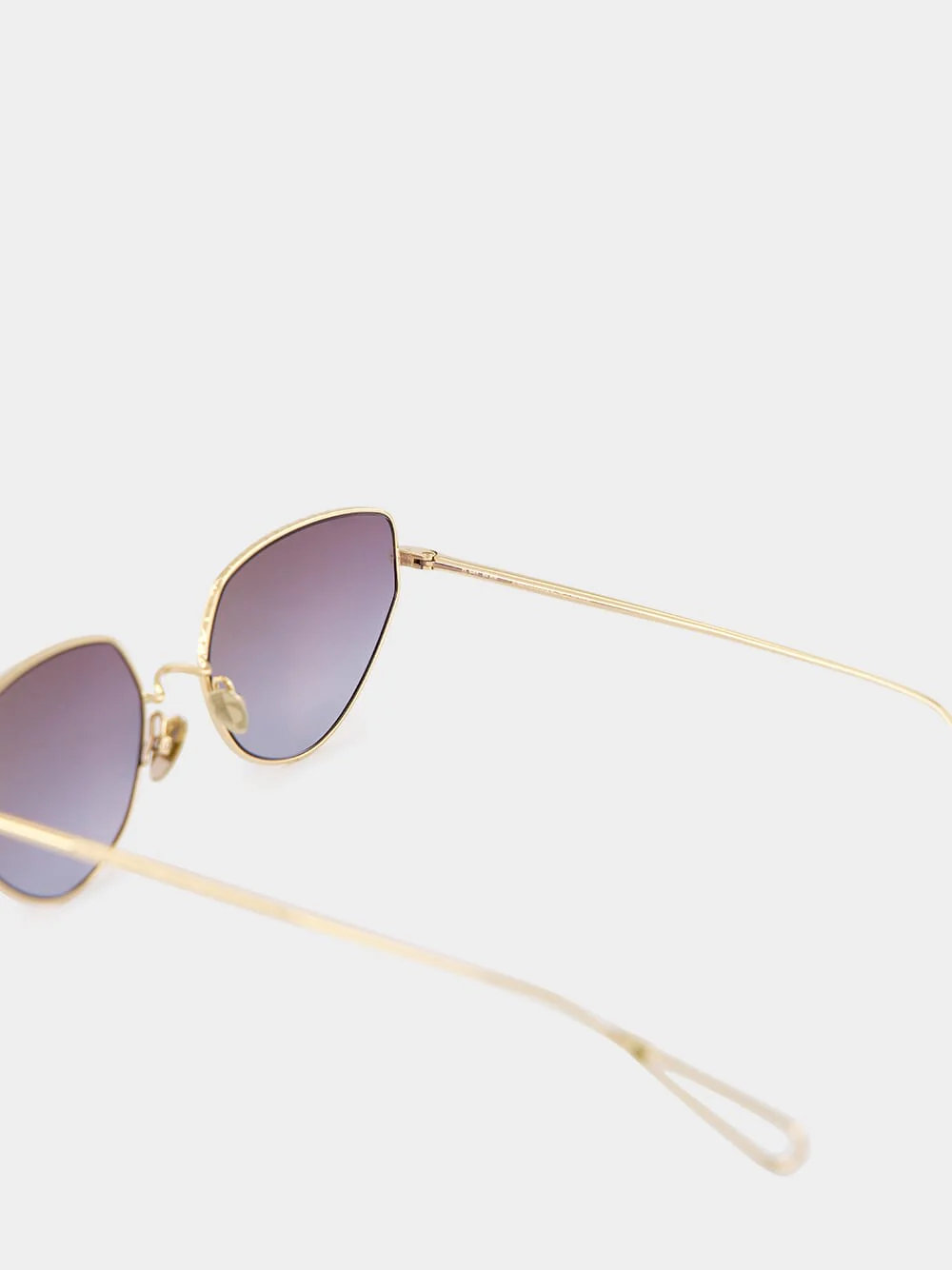 Champagne Blue Gradient Harpe Sunglasses - Image 5