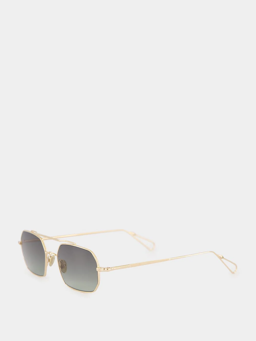 Champagne Green Gradient Clovis Sunglasses - Image 3