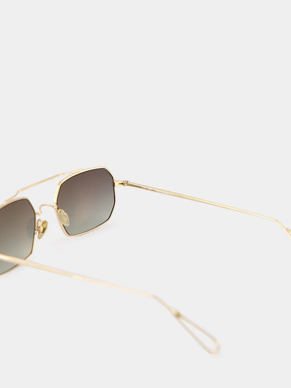 Champagne Green Gradient Clovis Sunglasses - Image 4