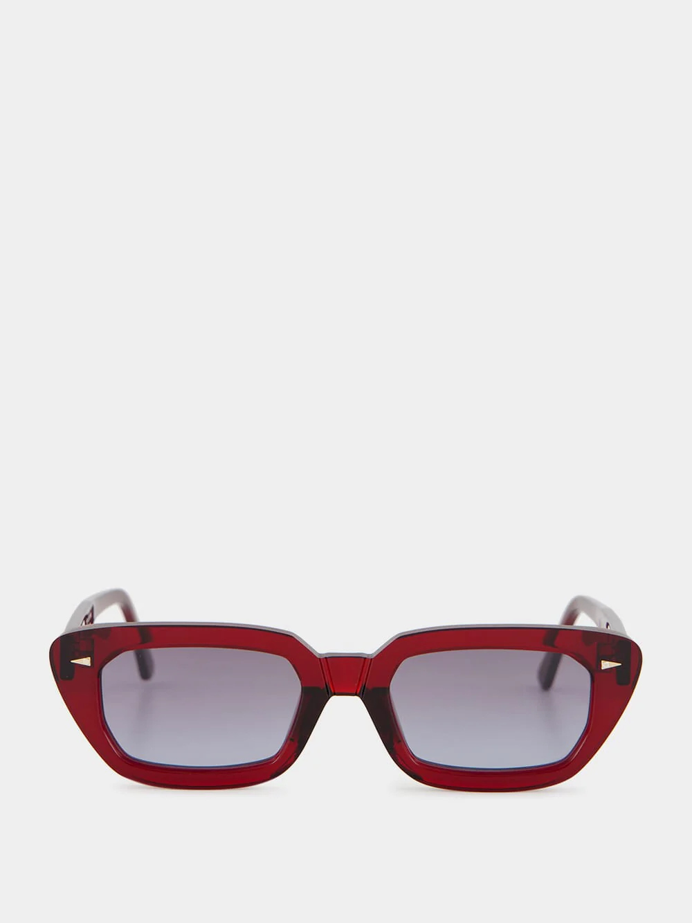 Jeanne Sunglasses in Burgundy and Blue Gradient