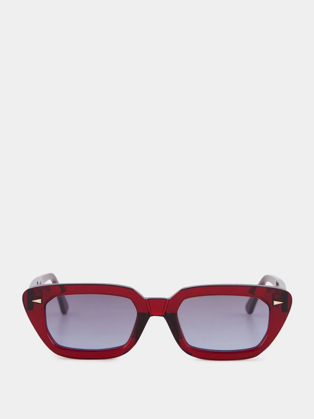 Jeanne Sunglasses in Burgundy and Blue Gradient
