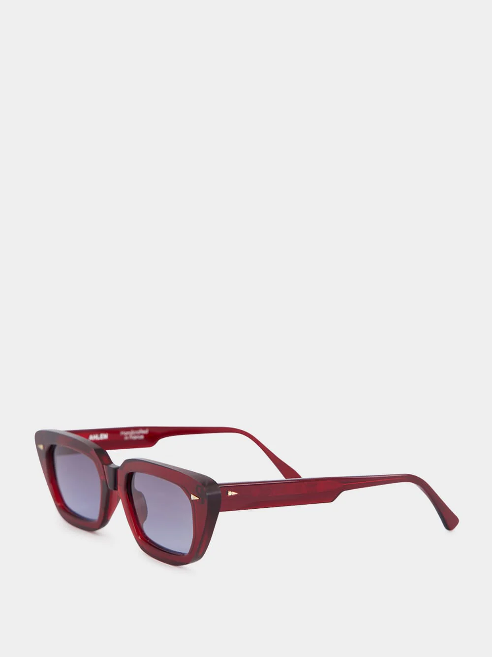 Jeanne Sunglasses in Burgundy and Blue Gradient - Image 3