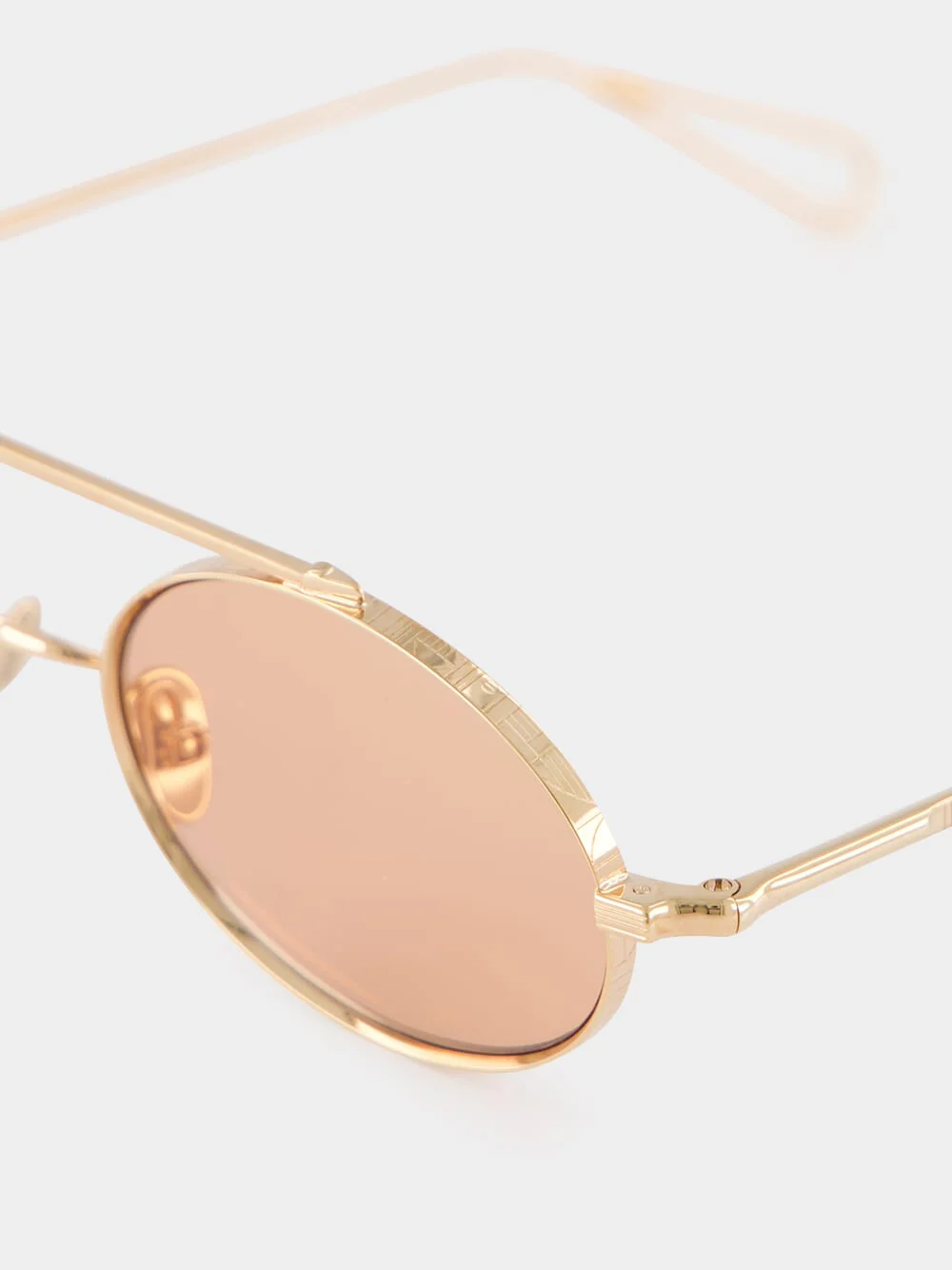 Peony Gold Turbigo Oval Sunglasses - Image 4