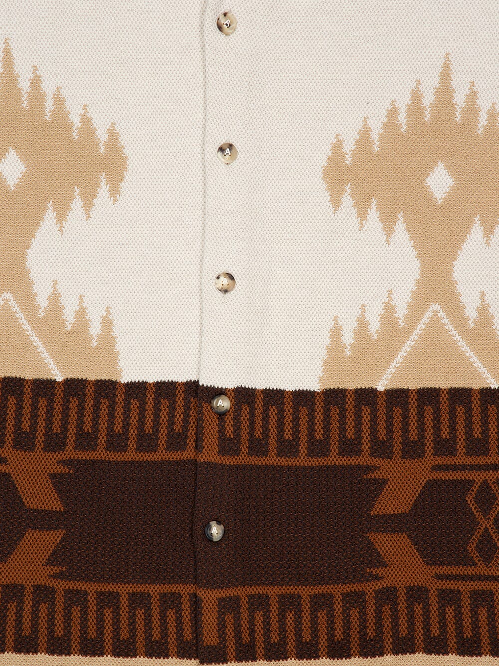 Chalk Sand Icon Piqué Cotton Shirt - Image 6